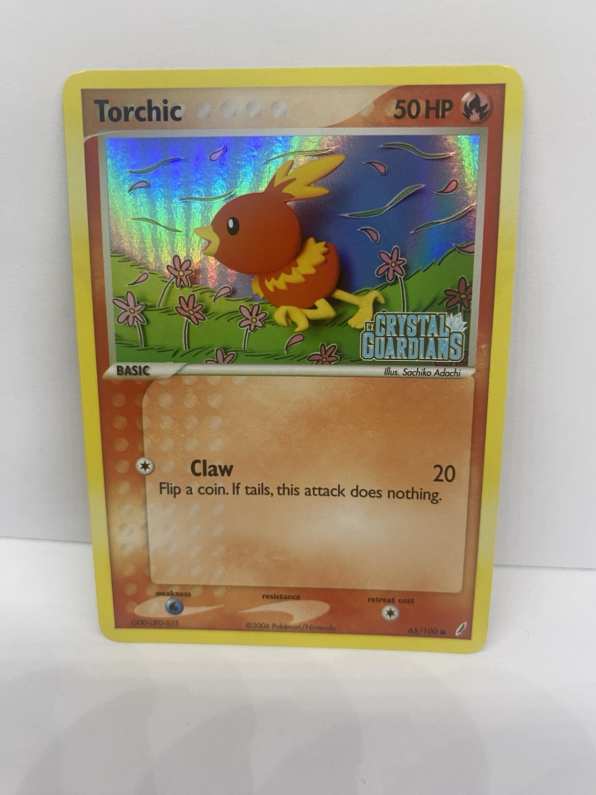 Torchic 65/100 Reverse Holo Stamp Crystal Guardians - Pokemon Card - NM