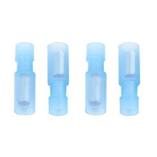 200/50pcs Blue Female Male Bullet 16-14AWG Wire Crimp Connectors Terminals Nylon