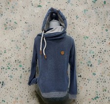 NAKETANO PULLI Herren/Frauen Sweatshirt Hoodie Pullover Jacke Gr.L Grau/Blau TOP