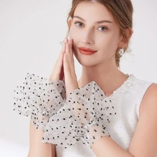 Elegant Lace Lace Cuffs Thin Removeable Detachable Fake Sleeves Decorative Hand