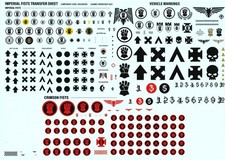 Warhammer 40K Space Marines Transfer Sheet Multi Listing