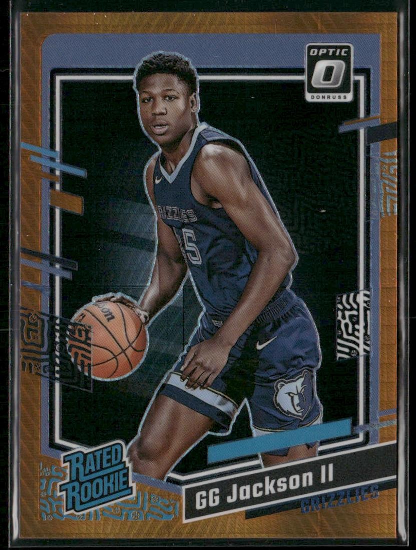 2023-24 Donruss Optic GG Jackson II #228 Hyper Orange Prizm /99 Rookie Grizzlies