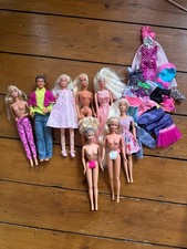 Lotto lavoro bambole Barbie vintage Mattel anni 80-2000 bundle x8 TLC