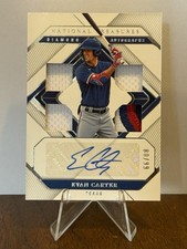 2023 Panini National Treasures Evan Carter Diamond Quad Patch Auto /99