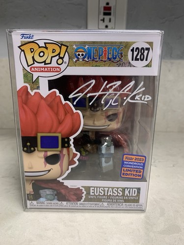 Funko Pop! Eustass Kid Exclusive #1287 Signed Justin Cook PSA COA W/Protecter