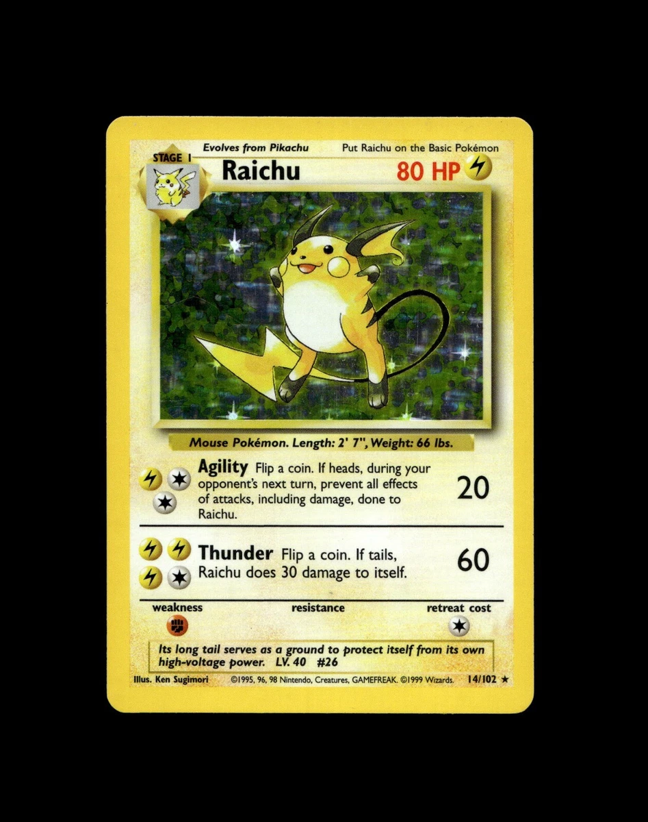 Raichu Pokmon TCG Cards for sale | eBay