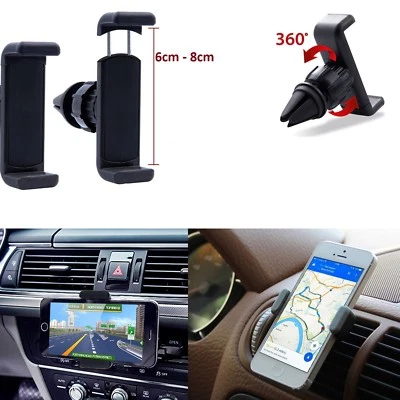 Handy Halterung Auto Lüftung Gitter 360° Halter Telefon Apple Samsung Sony HTC - Bild 1 von 4