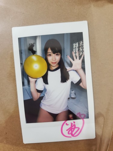 Yoshizawa Ria Instax Cheki Photo Autograph Signed Japanese AV idol 吉沢梨亜