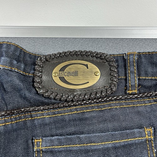 Just Cavalli Jeans Women’s W31 L31 Vintage Roped Style Accents Vintage Cropped - Picture 10 of 15