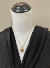 Danbury Mint “A Dozen Rubies” Ruby Necklace Pendant 99.00 Retail *308