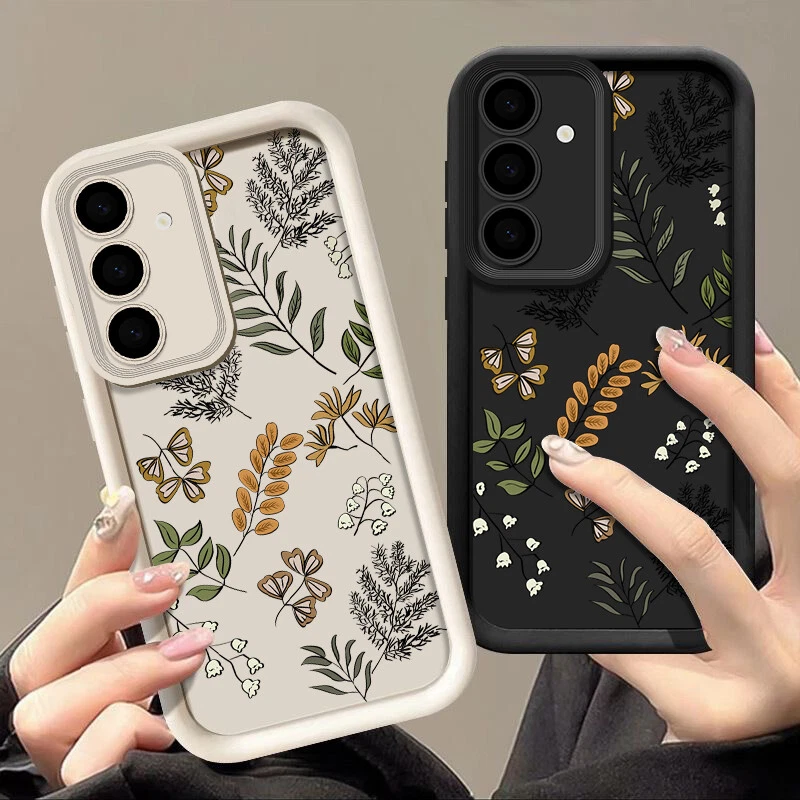 Samsung Galaxy A15 A35 A54 S24 FE Flower Silicone Phone Case  