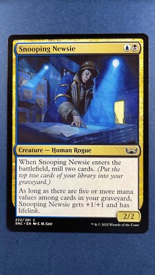 MTG Streets of New Capenna Snooping Newsie 222/281