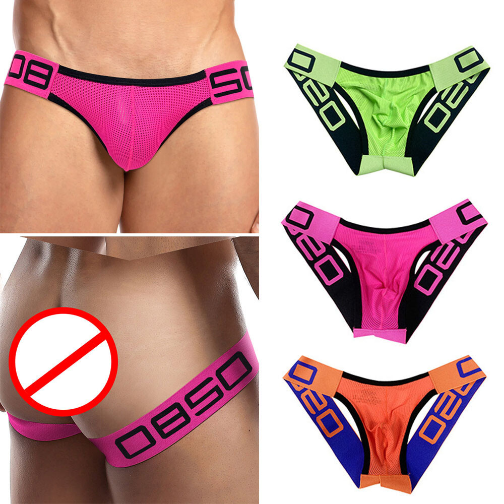 Calzoncillos de tiro bajo con espalda abierta para hombre Tanga Tanga Ropa interior Sexy-Bragas