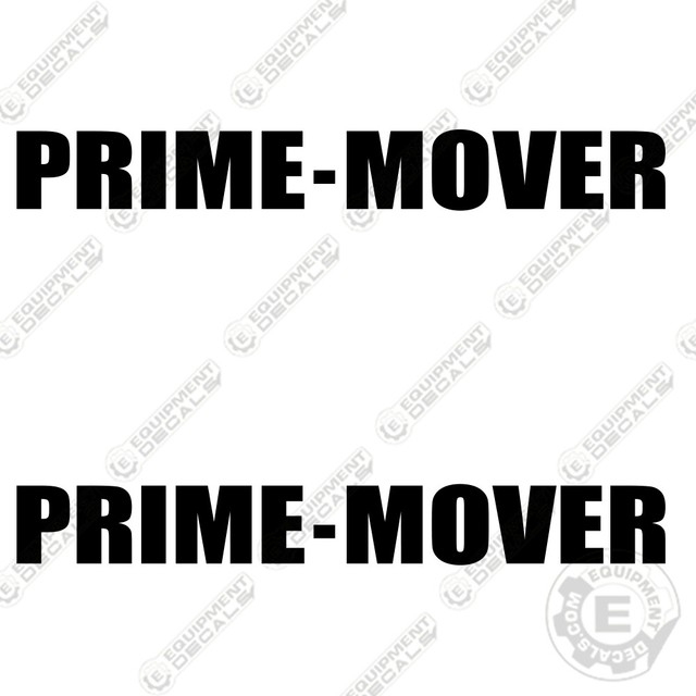 Prime Mover Decal Kit Logo Decals (Set of 2) Lift truck EquipmentDecals