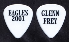 Eagles Glenn Frey White Guitar Pick - 2001 Evening Tour