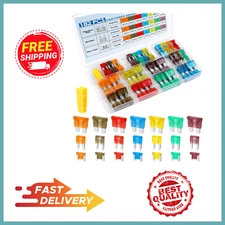 182PCS Car Fuses Assortment Kit, Professional Blade Fuses Automotive Mixed Fuses