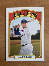2021 Topps Heritage JAVIER BAEZ 1972 Topps Oversized Boxloader Box Topper CUBS