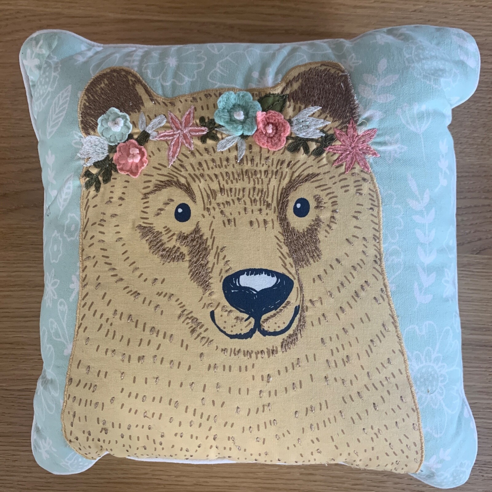 bear decorative pillow
