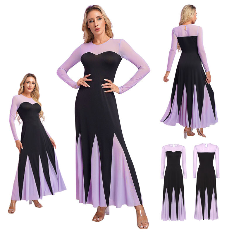 Womens Halloween Mermaid Role Play Costumes Sweetheart Maxi Dresses Long  Sleeve