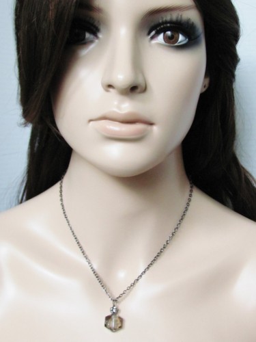 Smokey Quartz Necklace Rhinestone Necklace Crystal Necklace Women Jewelry Gift B - Picture 4 of 4