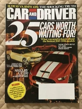 Car And Driver Magazine April 2014 - 25 Cars Worth Waiting For! Mercedes- Shelby