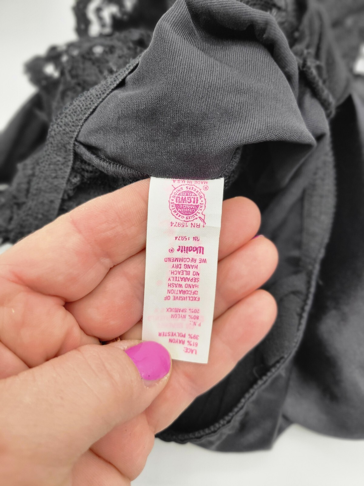 Vgt Bodysuit Teddy  Nylon Lace Lingerie ALANA GALE Medium Black French Cut Y2K