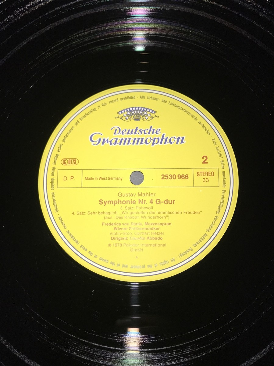 Mahler- Symphony No 4 LP Claudio Abbado C732 | eBay