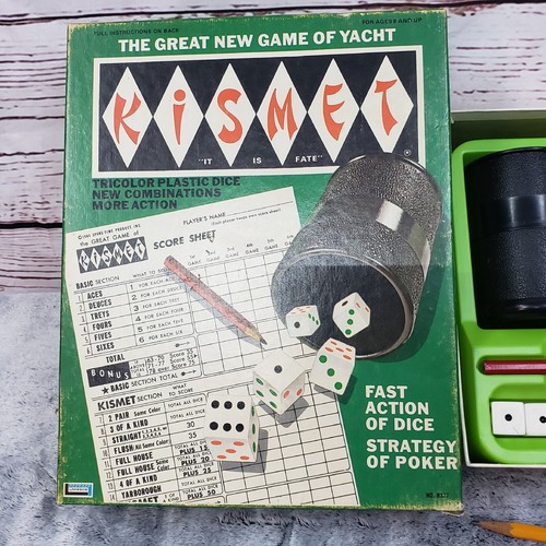 Vintage Kismet Dice Game - Lakeside No. 8337 - COMPLETE w/extra score pads- 1964 - Picture 4 of 6