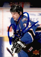 Dale Hunter Signed Auto 1995-96 Upper Deck card Washington Capitals