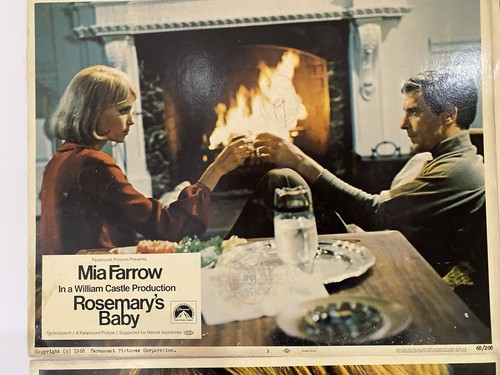 Rosemary’s Baby 1968 Vintage Lobby Card Set with Mia Farrow & John Cassavetes - Picture 5 of 12