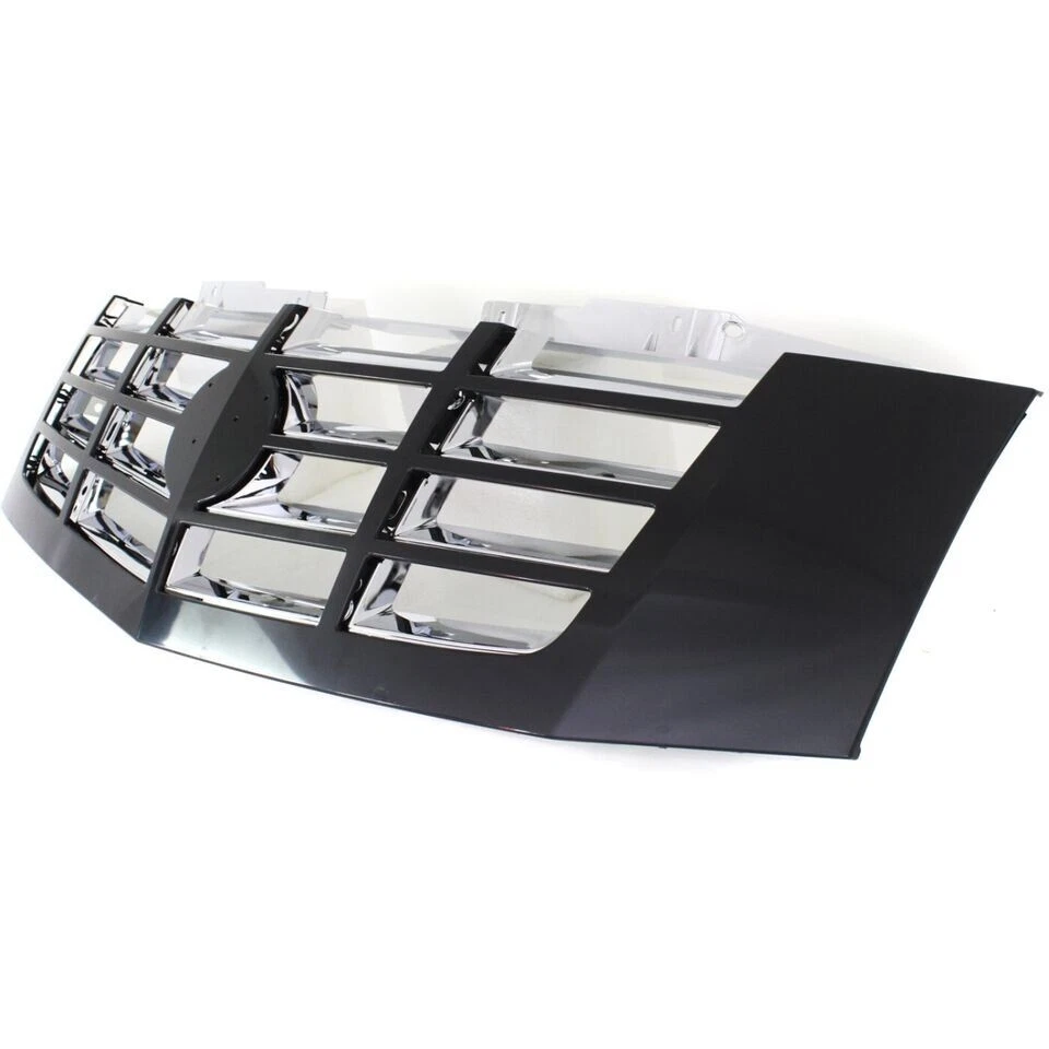 New Front Grille Black Shell with Chrome Insert Fits 2007-2014 Cadillac Escalade Foto 4 de 4