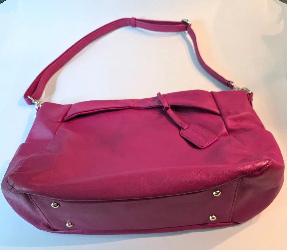 Bolso Bandolera DuDu Flamingo Cuero Rosa Shouder Cartera Italia Foto 2 de 4