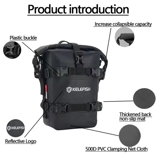 6-8L Motorcycle Multifunctional Bumper Waterproof Bag Travel Luggage Duffel Bag - Picture 4 of 22