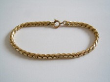 Vintage Armband A.Dble Stempel vergoldet 10,9 g/17,5 cm/B:0,4 cm