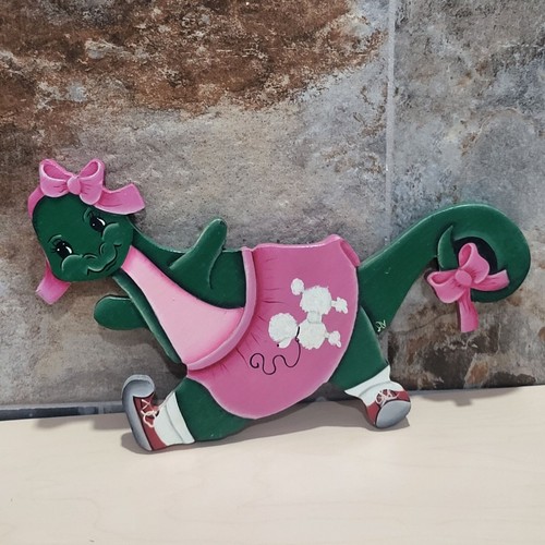 Vintage Wooden Dinosaurs Wall Hanging Nursery Childrens Room Decor - Picture 5 of 16