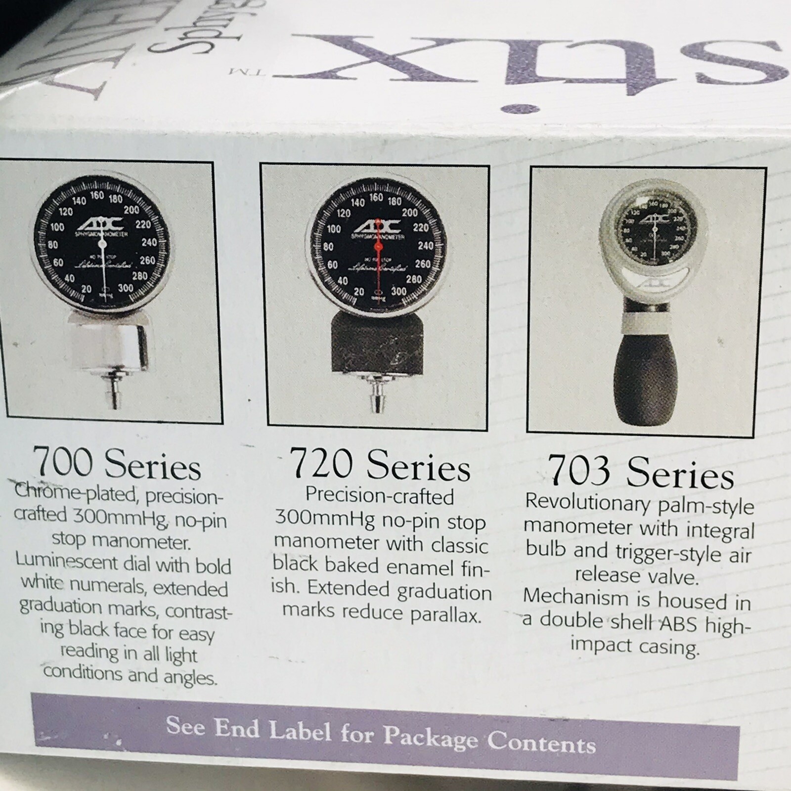 ADC70311ABD Diagnostix 703 Palm Style Aneroid Sphygmomanometer BNIB