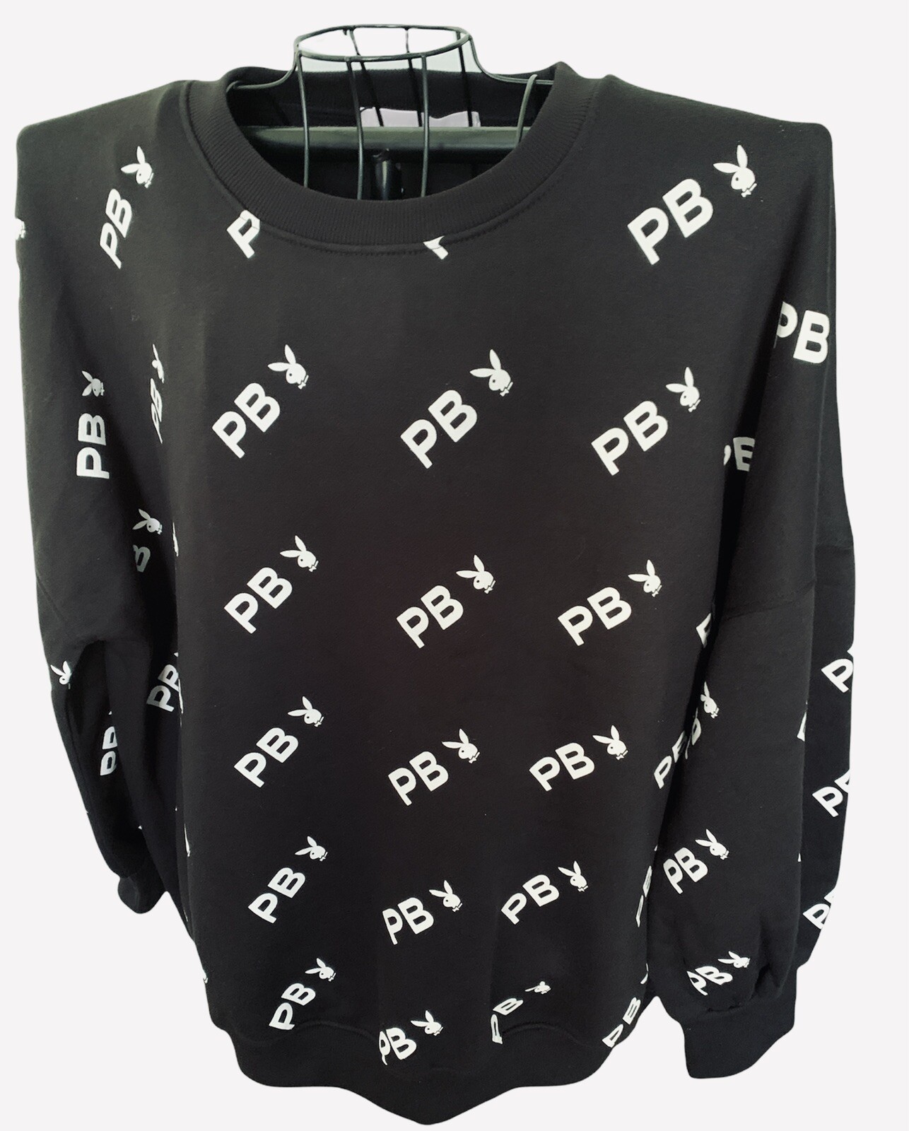 Playboy Missguided Black Repeat Print 
