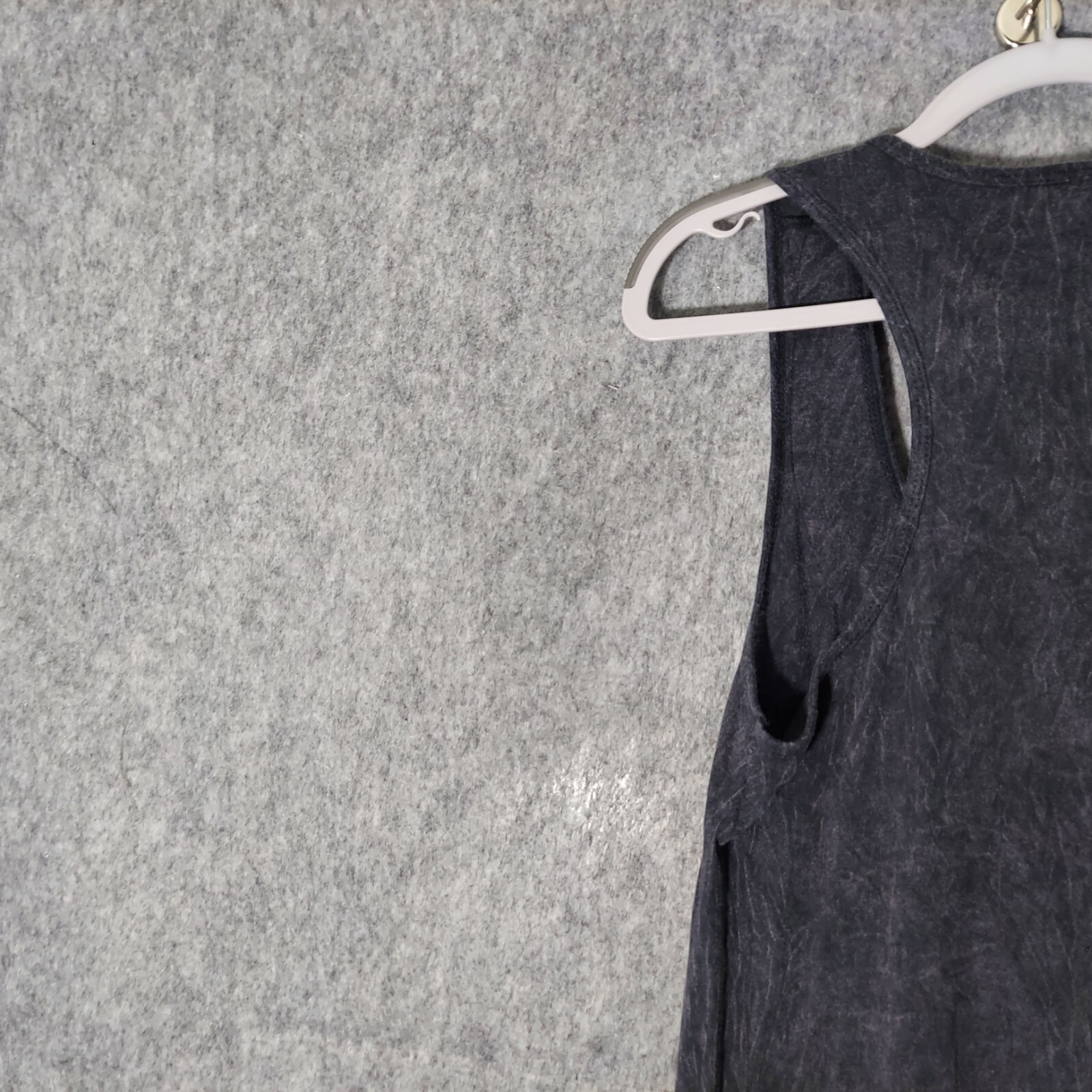 Awake Couture Dress L Embroidered Beaded Sequin Ruffled Mineral Wash Boho Tribal