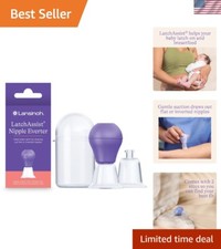LatchAssist Nipple Everter - Breastfeeding Aid with 2 Flange Sizes for Comfort