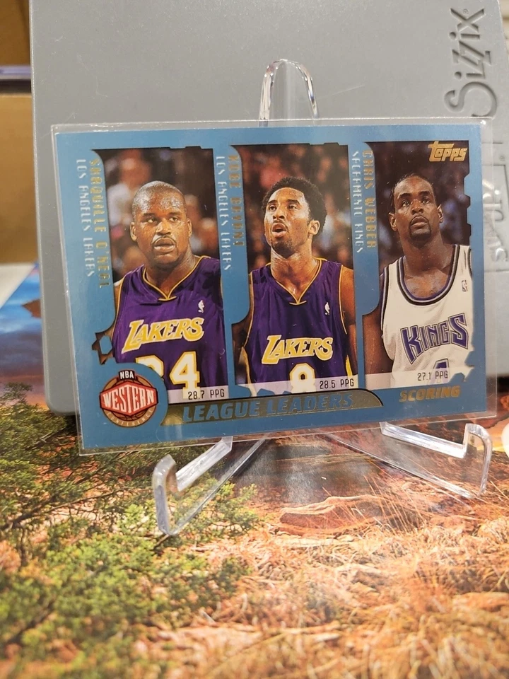2001-02 Topps Scoring Leaders Shaq/Carter/Bryant/Iverson #215 - Image 3 of 4