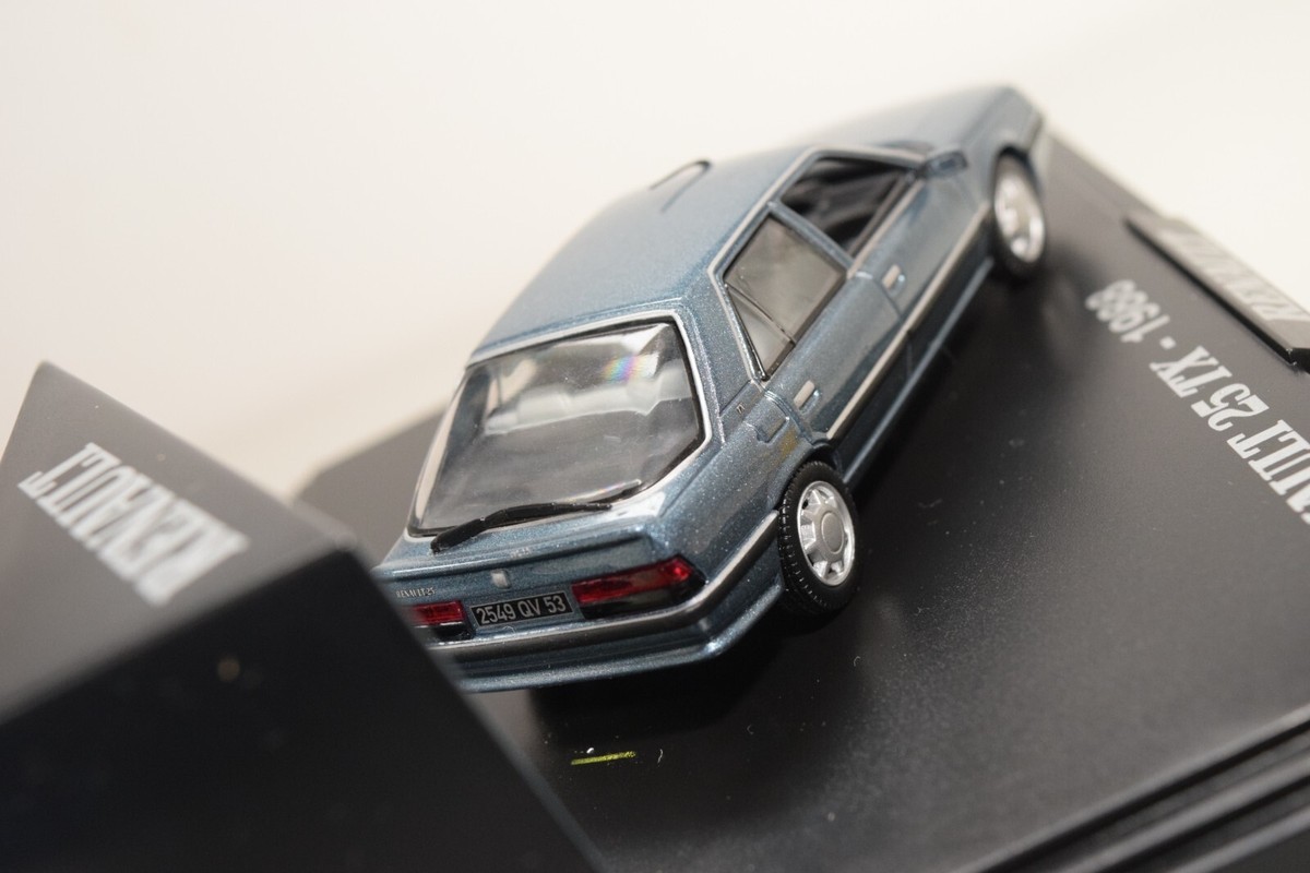 NOREV 1:43 Renault 25 TX 1988 – Bleu Métallisé – Modèle Réduit En Boîte