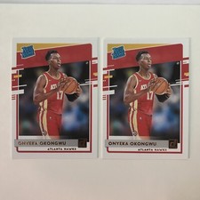 2020-21 Donruss Basketball Rated Rookies #228 ONYEKA OKONGWU Lot (2)