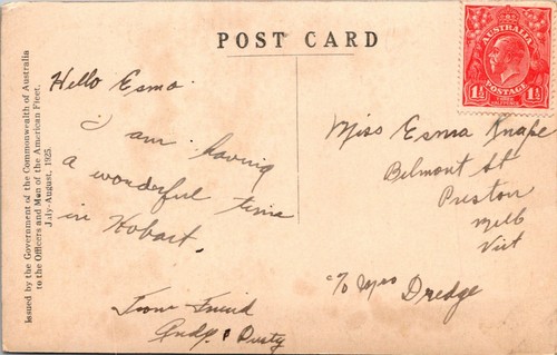 POSTAL CON FOTO REAL ANTIGUA PERTH WESTERN AUTRALIA DÉCADA DE 1920 - Imagen 2 de 2