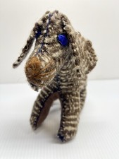 Hand stitched Wool Felted Stuffed Dog Puppy Unique Nursery Decor Gift Dachshund