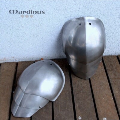 Medieval Knight Armor Pair of Simple Pauldrons Armor Cosplay Costume