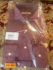 camicia da uomo CAMICISSIMA nuova etichette-misura 40 collo Red extra slim