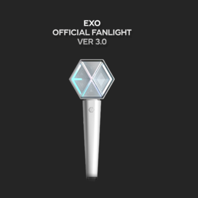 EXO LIGHT STICK FAN LIGHT VER 3.0 ペンライト EXO Official Fanlight Lightstick Ver 3.0 + Benefit(Photo) + Free