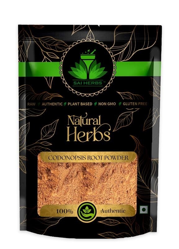SAI HERBS Pure Natural Codonopsis Root Powder Pilosula for Immunity & Wellness