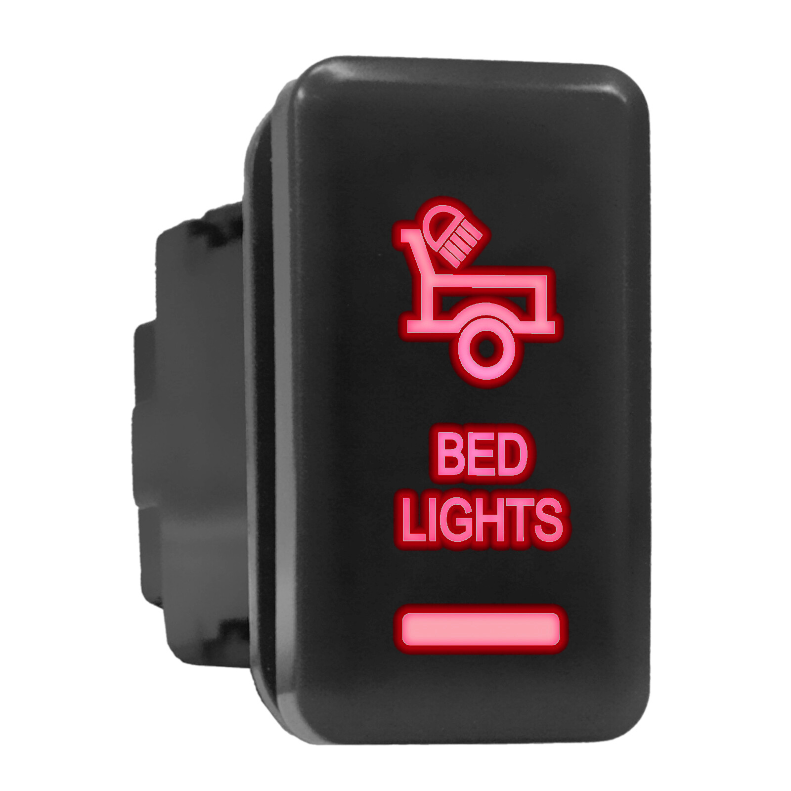 Red Backlit Bed Lights 1.54x0.83