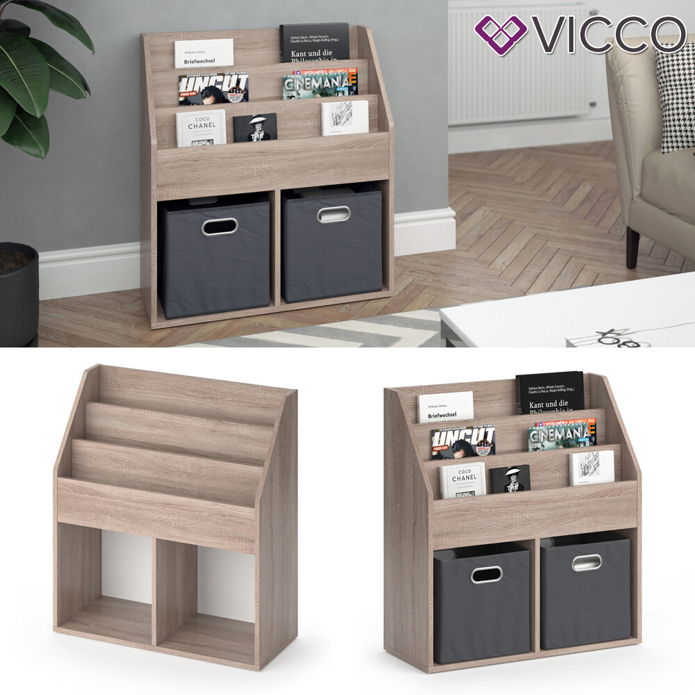 Étagère à dossiers blanche Vicco Luigi pour optimiser le rangement du bureau